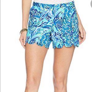 NWT Lilly Pulitzer Bennet Blue Magnolia Shorts 12